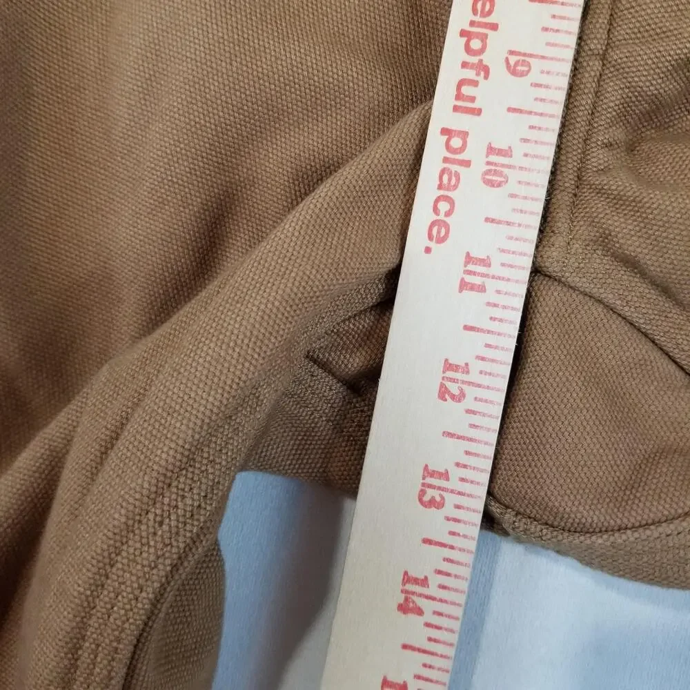 Duluth Fire Hose Pants Mens 38x32 Brown Fleece Lined Relaxed Cargo Work 34513